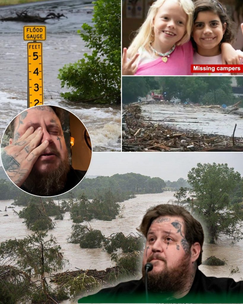 “I didn’t just read the story. I felt it — like a punch to the chest,” Jelly Roll said, voice breaking as he spoke about the devastating Texas floods that stole the lives of dozens, including children at Camp Mystic. “I wrote this song with tears still falling. This one’s for the angels we lost.” “I didn’t just read the story. I felt it — like a punch to the chest,” Jelly Roll said, voice breaking as he spoke about the devastating Texas floods that stole the lives of dozens, including children at Camp Mystic. “I wrote this song with tears still falling. This one’s for the angels we lost.”